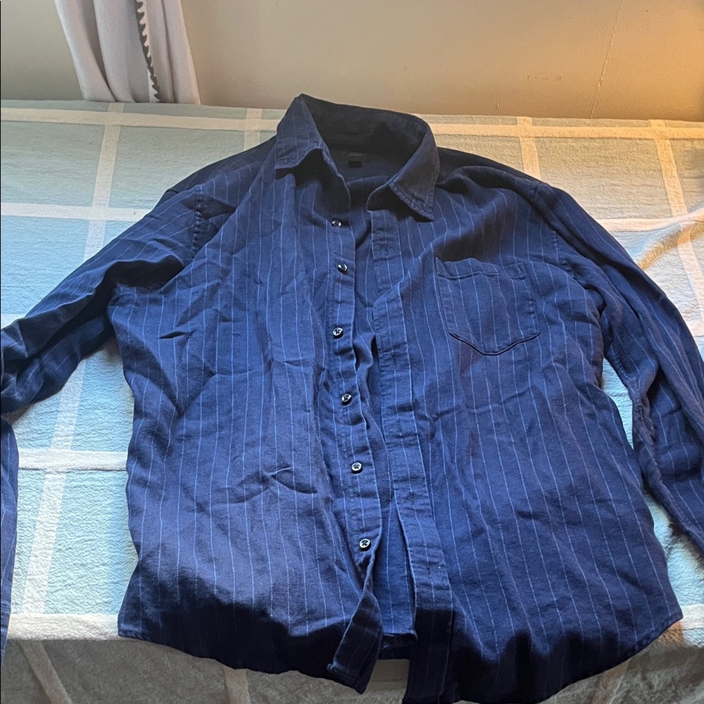 J. Crew Navy Blue Slim Fit Shirt